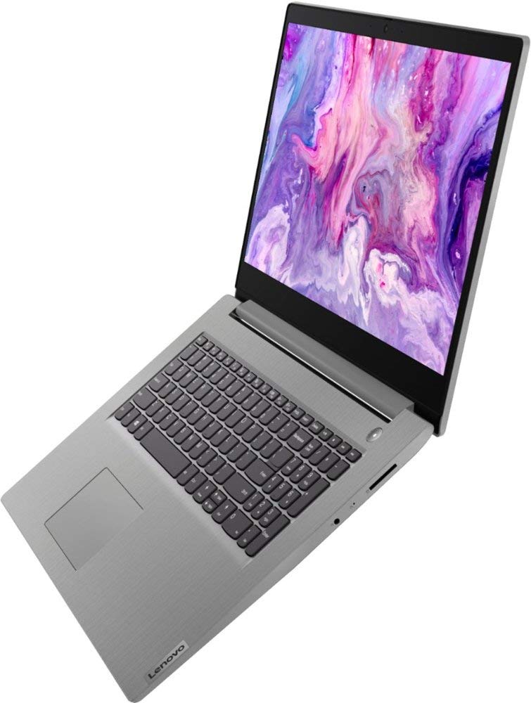 Lenovo 2020 IdeaPad 3 17" Laptop, AMD Ryzen 7 3700U, Webcam, Fingerprint Reader, Numeric Keypad, Bluetooth, HDMI, AMD Radeon Vega 10 Graphics, Windows 10, Platinum Grey (8GB|512GB SSD|1TB HDD)
