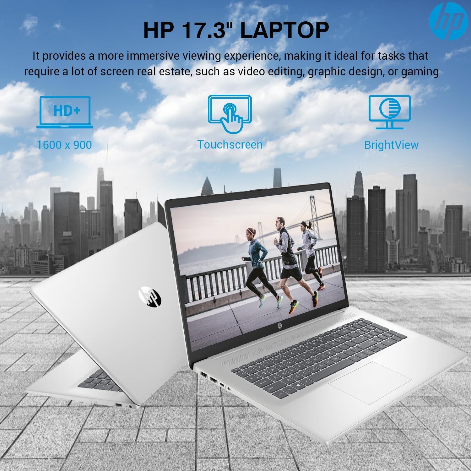 HP-Laptops Touchscreen-17inch - Windows 11 - Stylus Pen - AMD Ryzen 5 7530U - College Students Business - 2024 Computadoras Laptop en oferta - Wi-Fi 6 - Large Screen