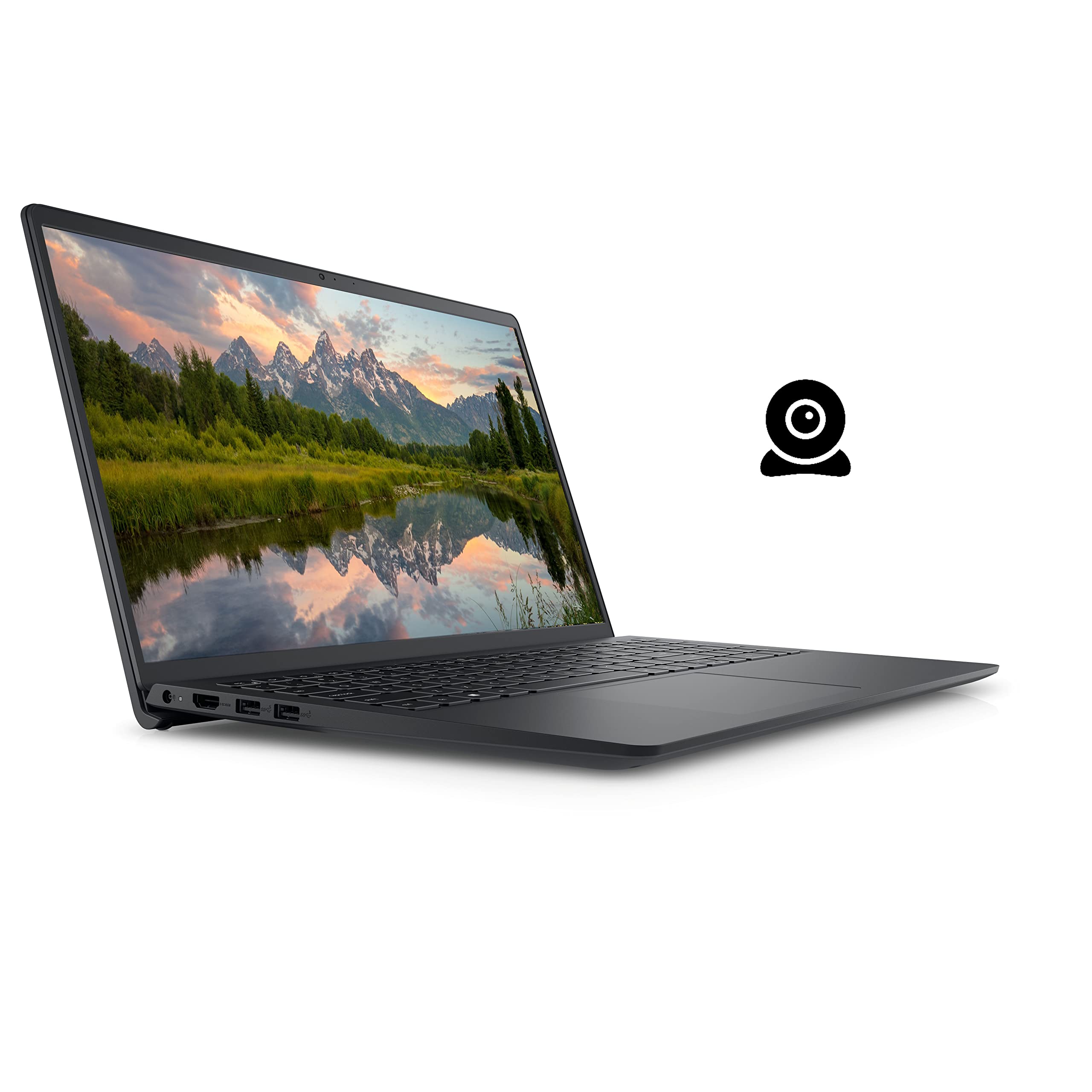 2022 Dell Inspiron 15 3510 Laptop 15.6" HD Display Intel Celeron N4020 Processor DDR4 RAM PCIe SSD Webcam HDMI Wi-Fi Bluetooth Windows 11 Home Black