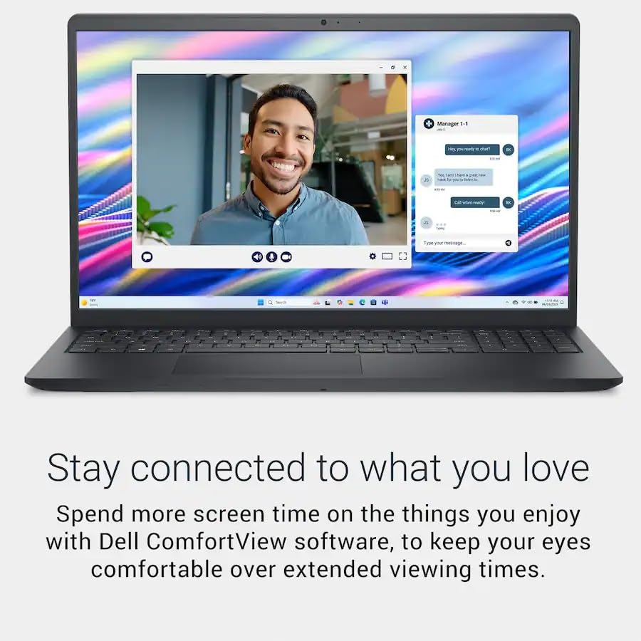 Dell 2023 Inspiron 15 Laptop, 15.6 Inch Touchscreen Display, Intel Core i7-1355U Processor (10 Core), Intel Iris Xe Graphics, Bluetooth, Wifi6, Windows 11 Home, Black