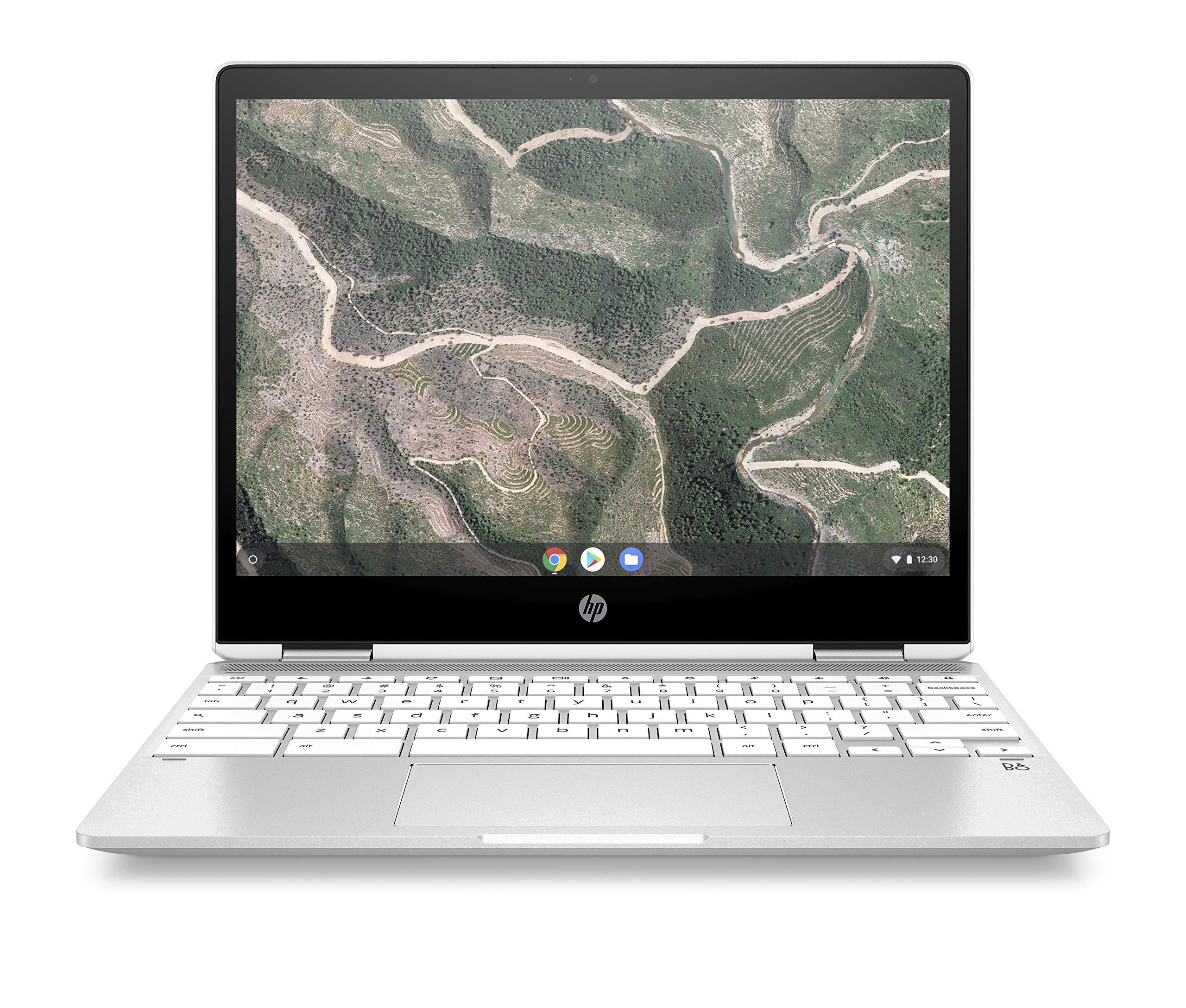 HP Chromebook X360 12-Inch HD+ Touchscreen Laptop, Intel Celeron N4000, 4. GB SDRAM, 32 GB eMMC, Chrome (12b-ca0010nr, Ceramic White) (Renewed)