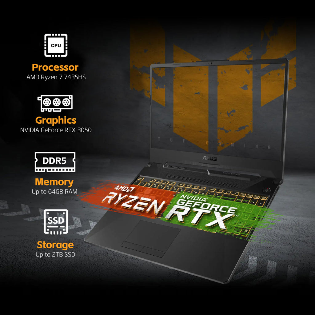 ASUS 15.6 inch Gaming Laptop Ryzen 7 7435HS
