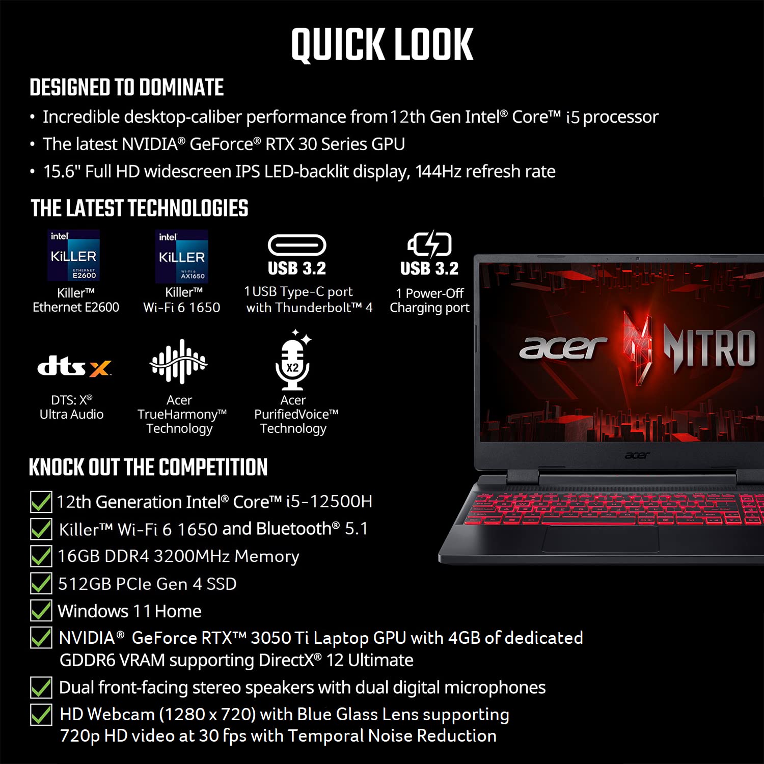 acer Nitro Gaming Laptop