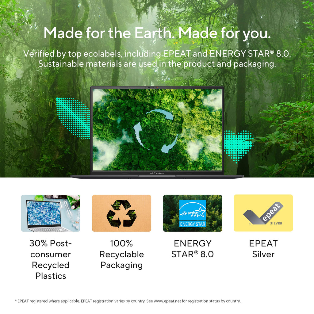 ASUS Vivobook 16X OLED Laptop, 16” 120Hz Display, Intel Core i5-12450H CPU, NVIDIA Geforce RTX 3050 GPU, 32GB RAM, 1TB SSD, Windows 11 Home, Indie Black