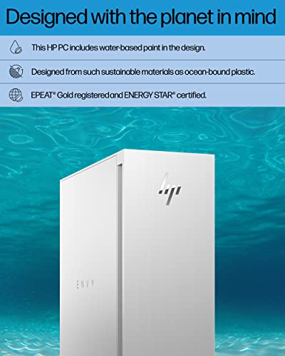 HP Envy Desktop TE02-0187ct Home & Business Desktop,12th Gen Intel® Core i7-12700, 32 GB DDR4 RAM, 512GB SSD + 1TB HDD, GeForce RTX 3060 Ti, Windows 11 Home,Wi-Fi 6 + and Bluetooth® 5.2