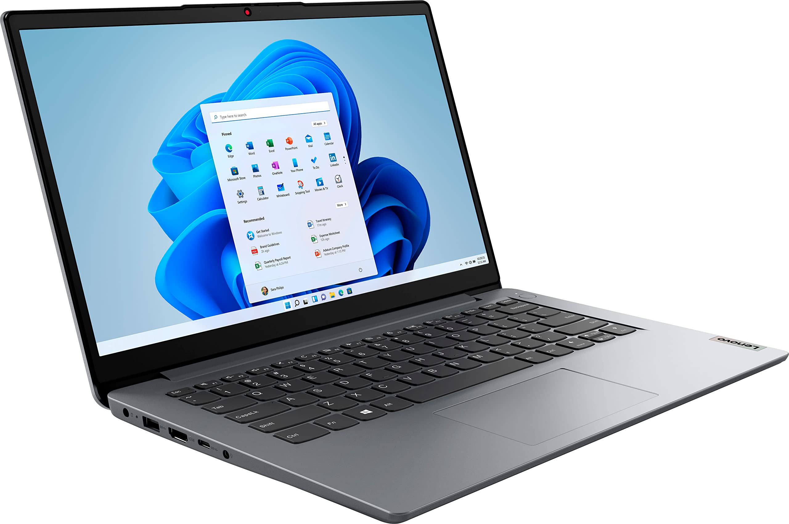 Lenovo IdeaPad 1 14 Laptop, 14.0" HD Display, Intel Celeron N4020, 4GB RAM, 64GB Storage, Intel UHD Graphics 600, Win 10 in S Mode, Ice Blue