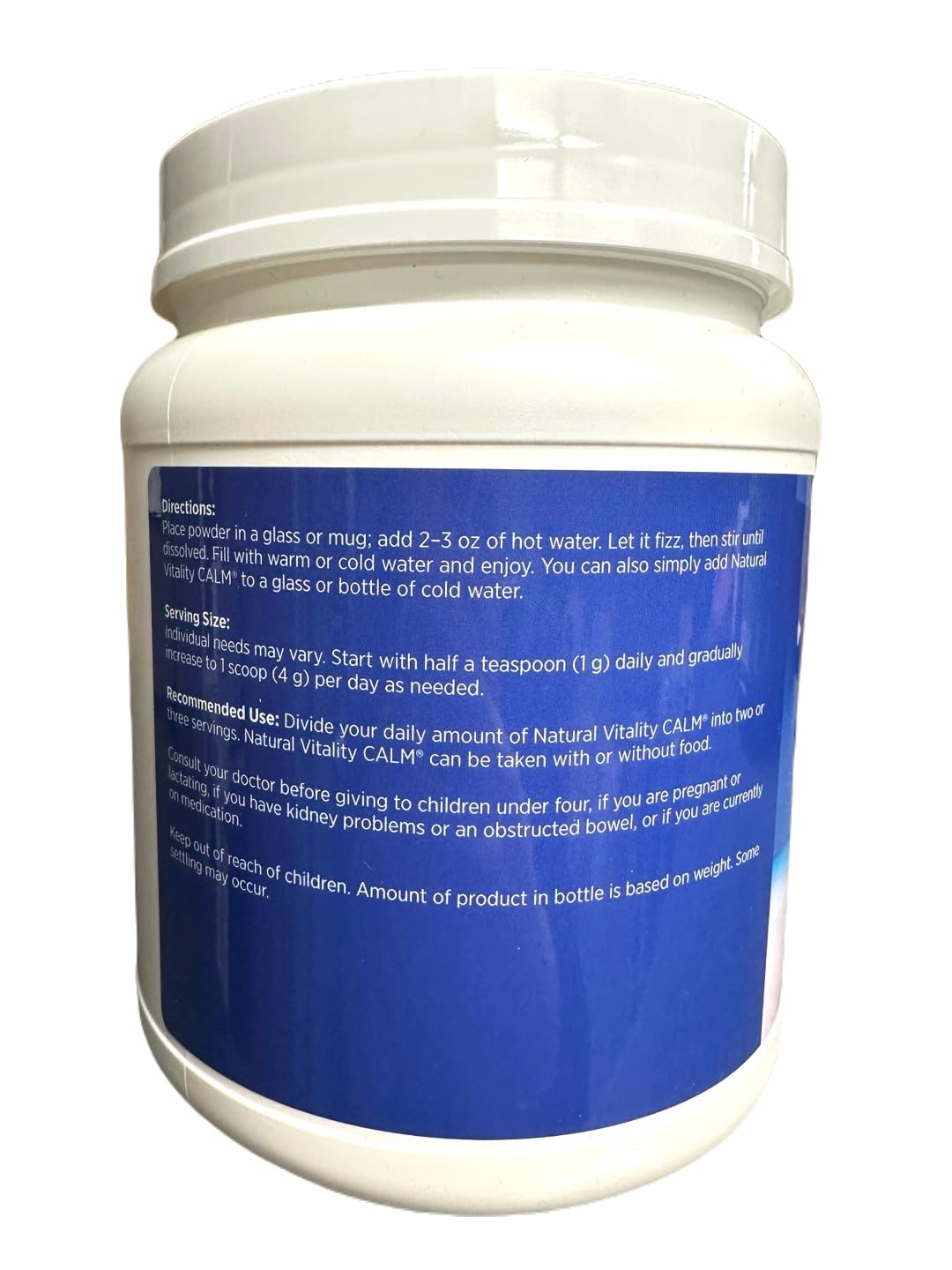 Natural-Vitality Calm Magnesium Citrate Powder Drink Mix, Raspberry-Lemon Flavor, 20oz (Pack of 1)