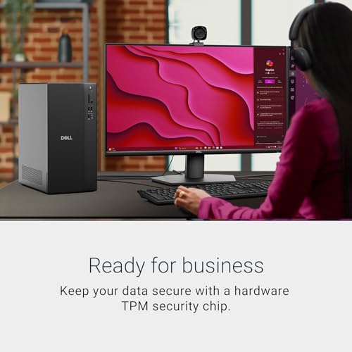 Dell 2025 ECT1250 Business Desktop - Intel Ultra 5-225, (10 Core Processor 10 Threads), Ultra-Quiet Design, Dual 4K Monitor Support, Windows 11
