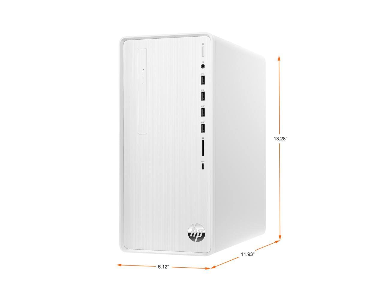 HP Pavilion Desktop PC, 12th Gen Intel Core i5-12400, 8 GB RAM, 512 GB SSD, Windows 11 Home, Wi-Fi 6 & Bluetooth, 9 USB Ports, Wired Keyboard & Mouse Combo, Pre-Built PC Tower (TP01-3050, 2022)