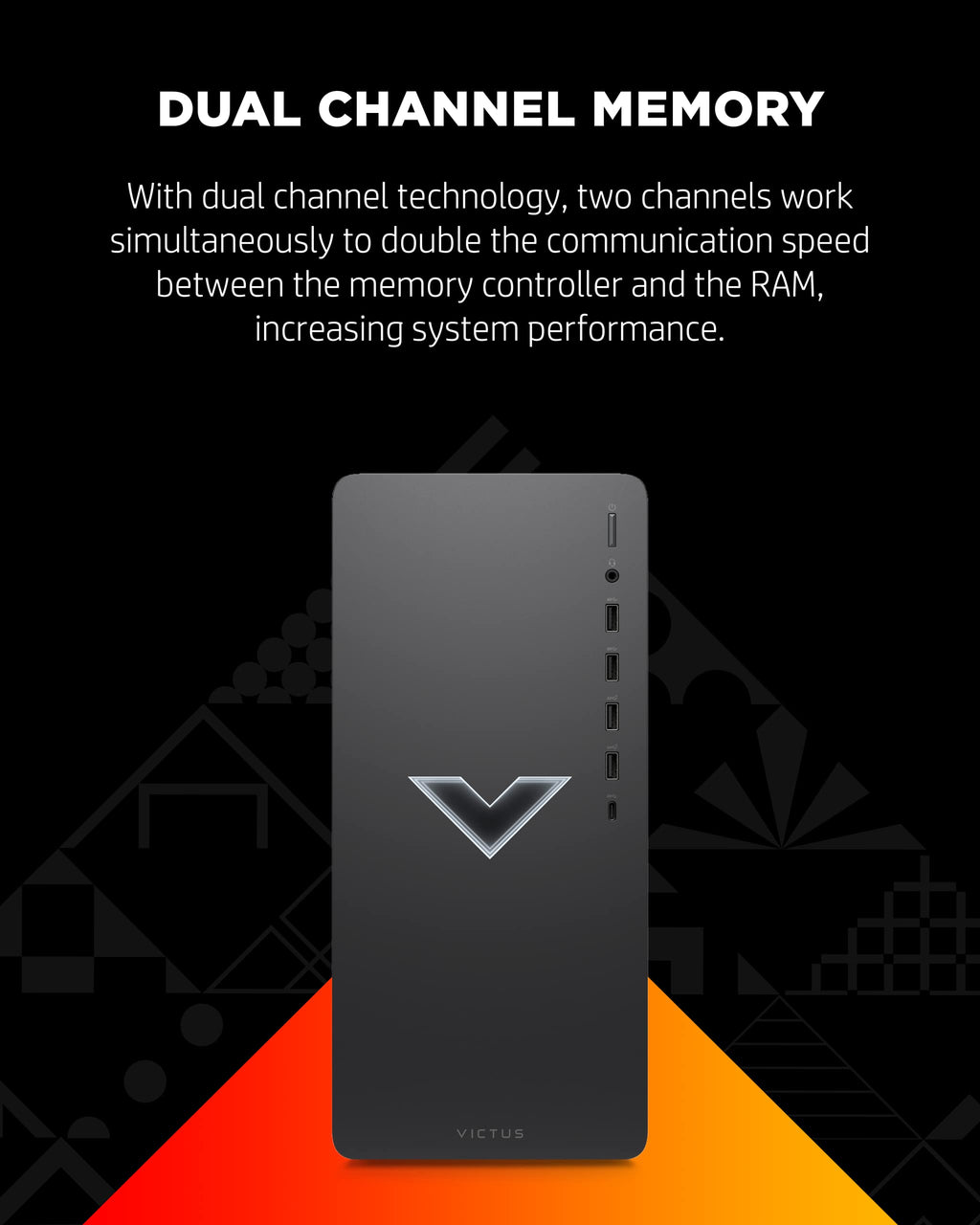 HP Victus 15L Gaming Desktop Bundle PC