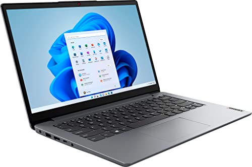 Lenovo IdeaPad 1 14 Laptop, 14.0" HD Display, Intel Celeron N4020, 4GB RAM, 64GB Storage, Intel UHD Graphics 600, Win 10 in S Mode, Ice Blue