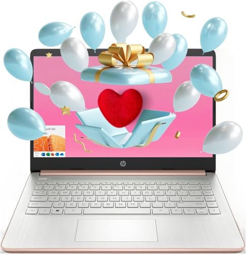HP Essential Laptop, 14" HD Display, Intel Celeron N4120, Webcam, Type-C, SD Card Reader, HDMI, Wi-Fi, Windows 11 Home, Black