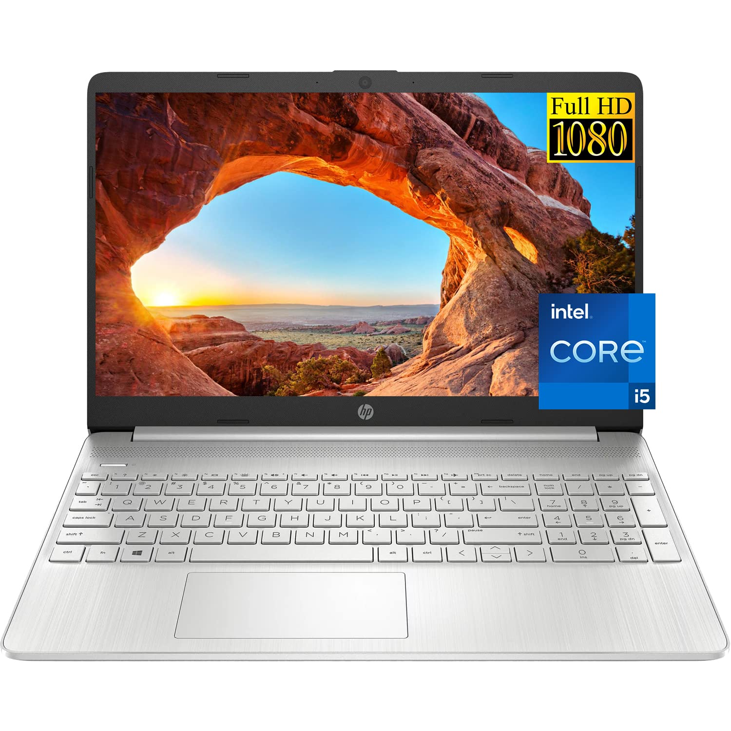 HP 15.6 inch Laptop, Intel Core i5-1135G7 Processor, 15.6" FHD Anti-Glare LED Display, HDMI, Wi-Fi and Bluetooth, Lightweight Design, Fast Charge, Windows 11 Home (32GB RAM | 1TB SSD)