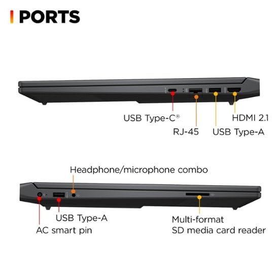 HP Victus 15.6" 144Hz FHD Gaming Laptop,AMD Ryzen 5 7535HS,AMD Radeon RX 6550M,Beats RTX 2050,Backlit Keyboard,Windows11 Pro, Mica Silver