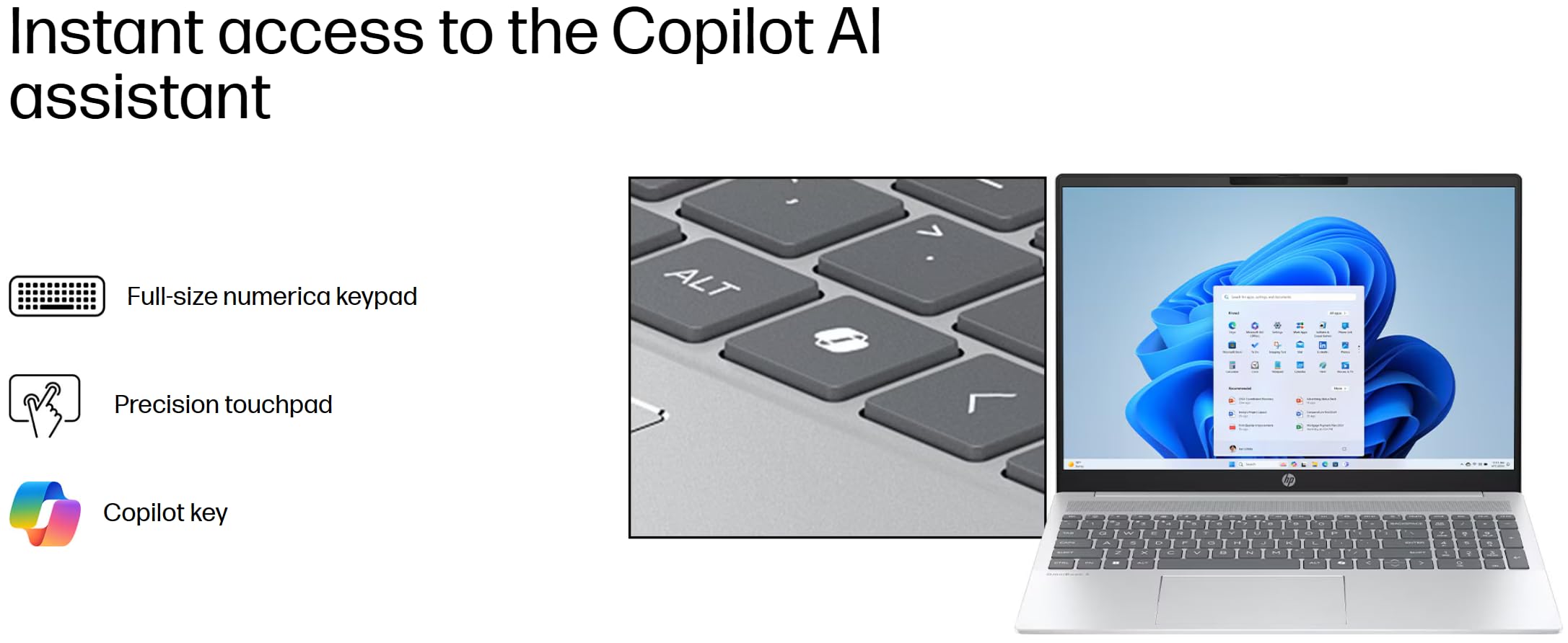 HP Omnibook 5 16" AI Laptop - AMD Ryzen AI 7 (50 Tops) - Copilot+ PC - 2K (1920 x 1200) Touchscreen - 16GB Memory - 1TB SSD – Windows 11 – 128GB Portable SSD