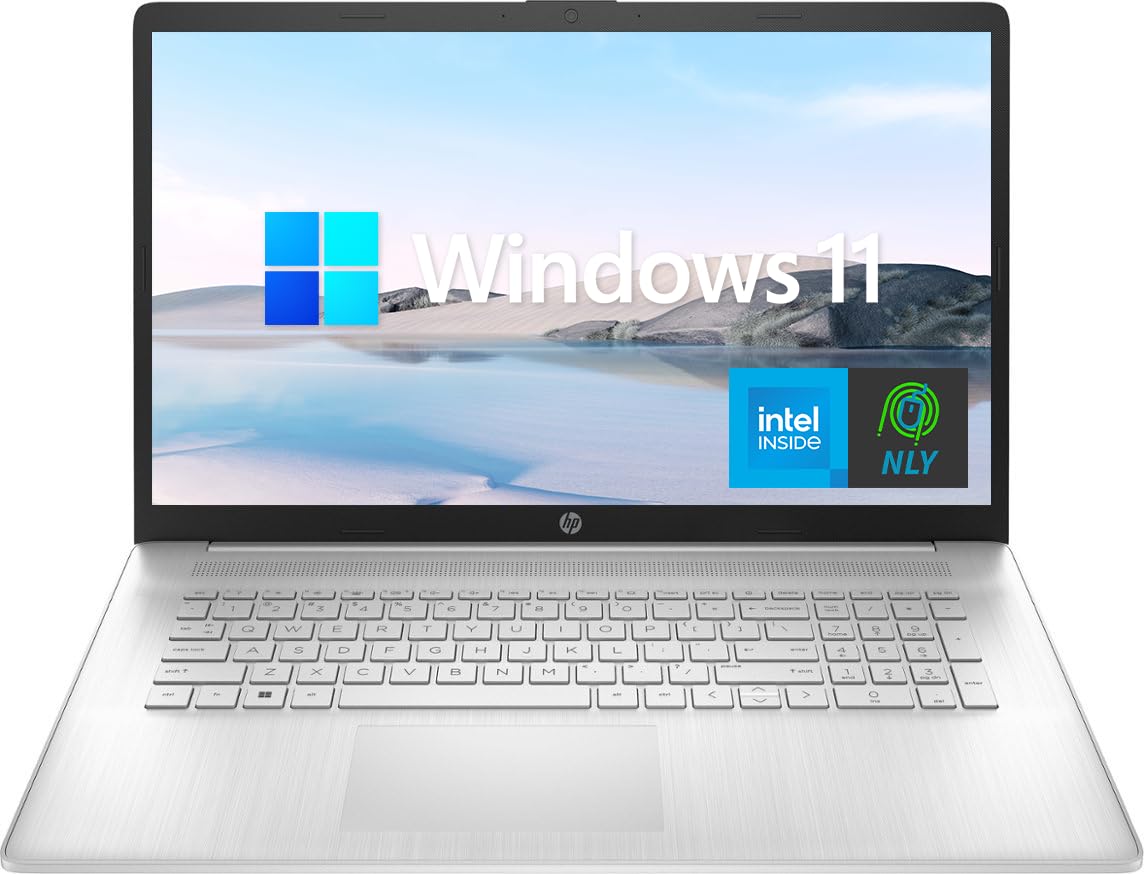 hp 17.3'' Laptop, Intel Quad Core i3-1125G4 Processor, Anti-Glare Display, Long Battery Life, Wi-Fi and Bluetooth, Webcam, HDMI, NLY MP, Windows 11, Silver