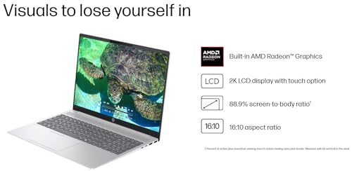 HP Omnibook 5 16" AI Laptop - AMD Ryzen AI 7 (50 Tops) - Copilot+ PC - 2K (1920 x 1200) Touchscreen - 16GB Memory - 1TB SSD – Windows 11 – 128GB Portable SSD
