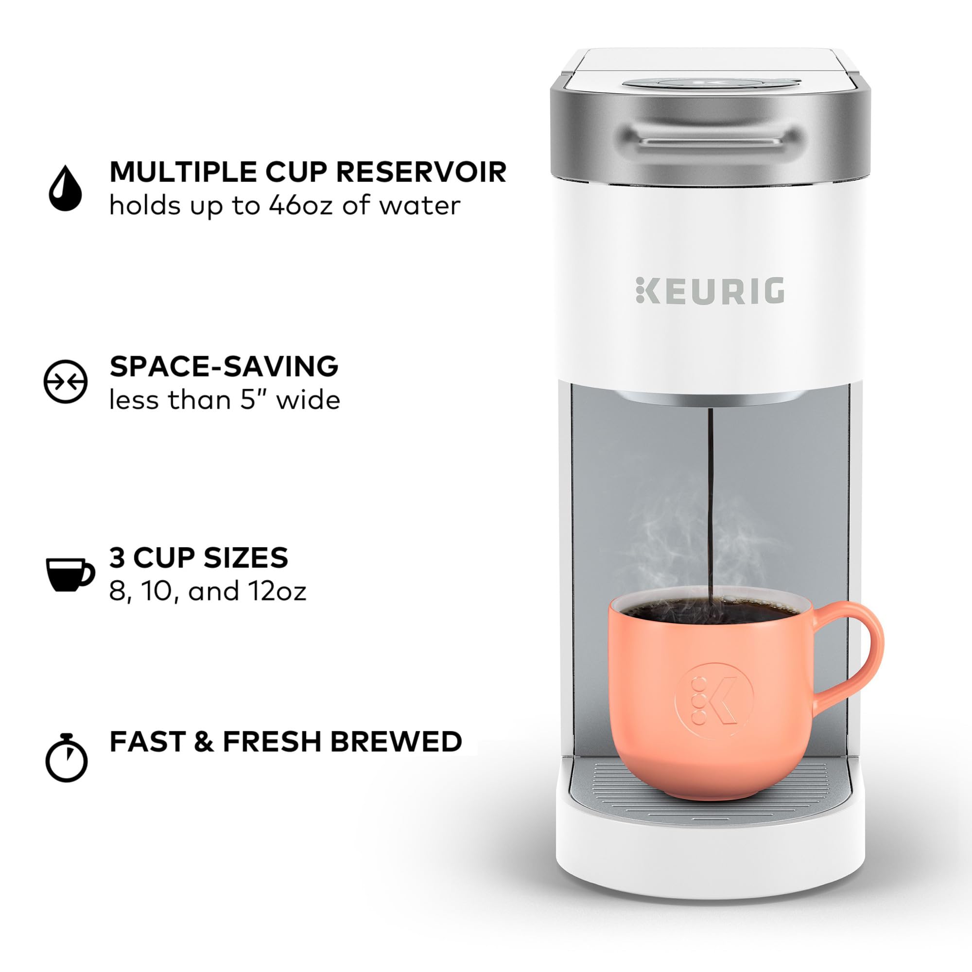 Keurig K-Slim Single-Serve K-Cup Pod Coffee Maker