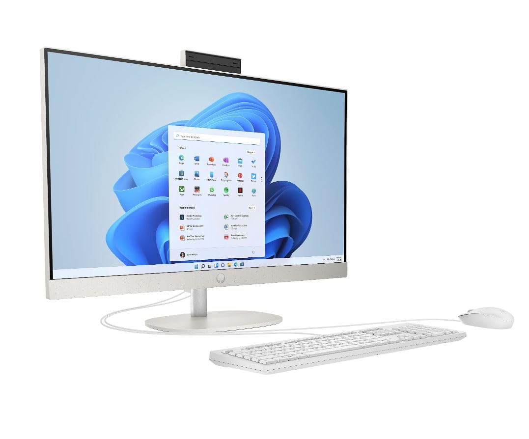 HP 2025 22" All-in-One Desktop PC • The New Version for Everyday Use • Latest 13th Gen Intel Quad-Core Processor up to 3.4GHz • FHD Display • WiFi 6 & Bluetooth • Win11 Pro (2GB RAM | 688GB Storage)