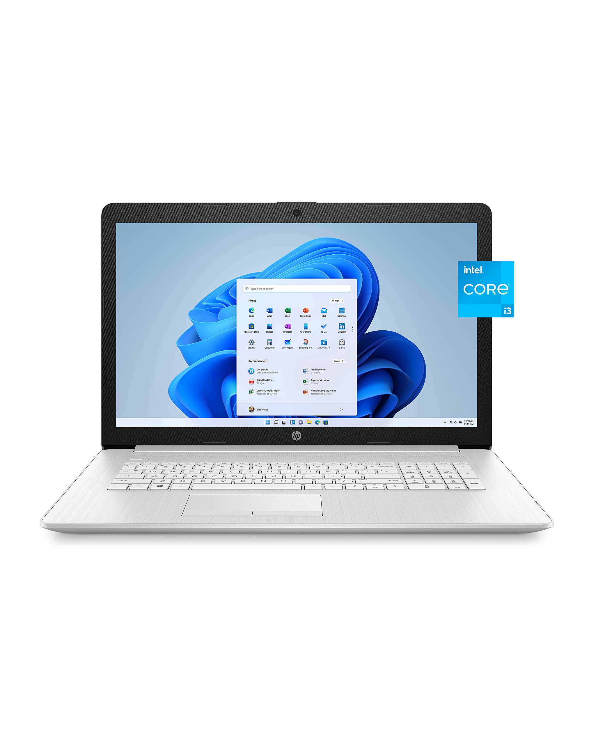 HP 17 Laptop PC, 11 Generation Intel Core, 4 GB RAM, 256 GB SSD, UHD Graphics, 17.3" HD+ Display, Windows 11 Home, Wi-Fi & Bluetooth Combo, 7 Ports, Long Battery Life, HD Webcam (17-by4025nr, 2022)