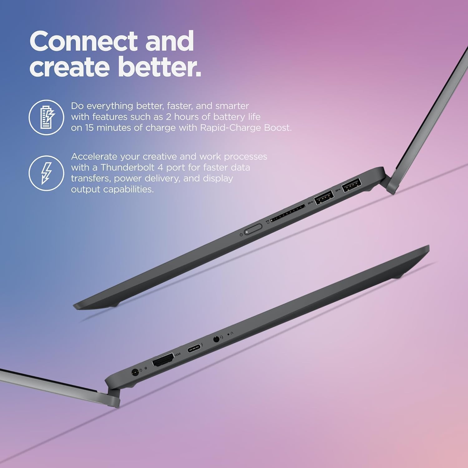 Lenovo Flex 5i 14" FHD Touchscreen 2-in-1 Laptop, Intel Core i5-1235U, 8GB Memory, Intel Iris Xe Graphics, 512GB SSD, Storm Grey