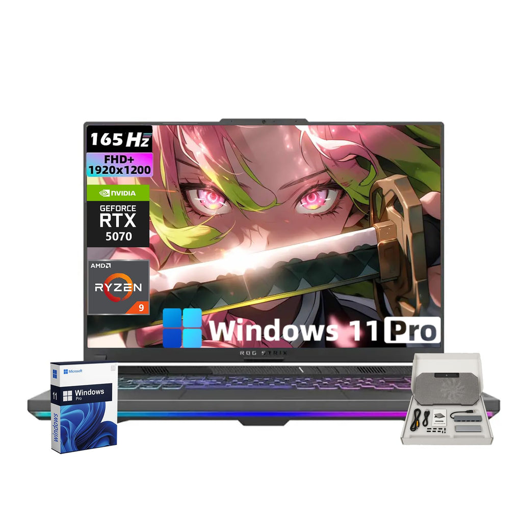 ASUS ROG Strix G17 (2022) Gaming Laptop, 17.3” 144Hz IPS FHD Display, NVIDIA GeForce RTX 3050 GPU, AMD Ryzen 7 6800H Processor, 16GB DDR5 RAM, 512GB SSD, RGB Keyboard, Windows 11, G713RC-RS73