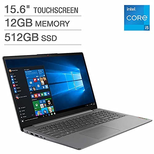 Lenovo IdeaPad 3 15ITL6 82H800KAUS 15.6" Touchscreen Notebook - Full HD - 1920 x 1080 - Intel Core i5 11th Gen i5-1135G7 Quad-core (4 Core) 2.40 GHz - 12 GB RAM - 512 GB SSD - Arctic Gray