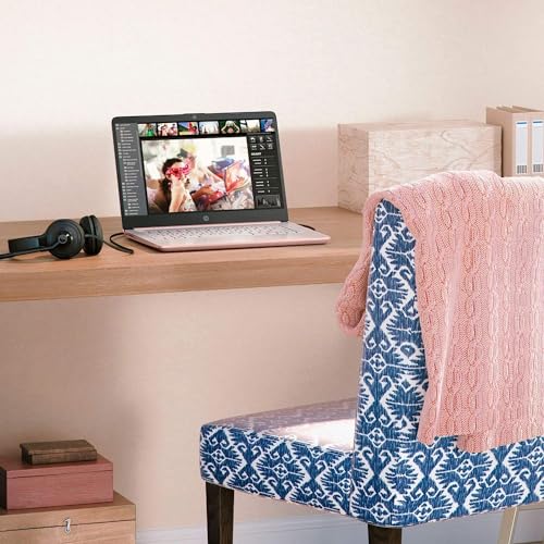 HP Essential Laptop, 14" HD Display, Intel Celeron N4120, Webcam, Type-C, SD Card Reader, HDMI, Wi-Fi, Windows 11 Home, Black