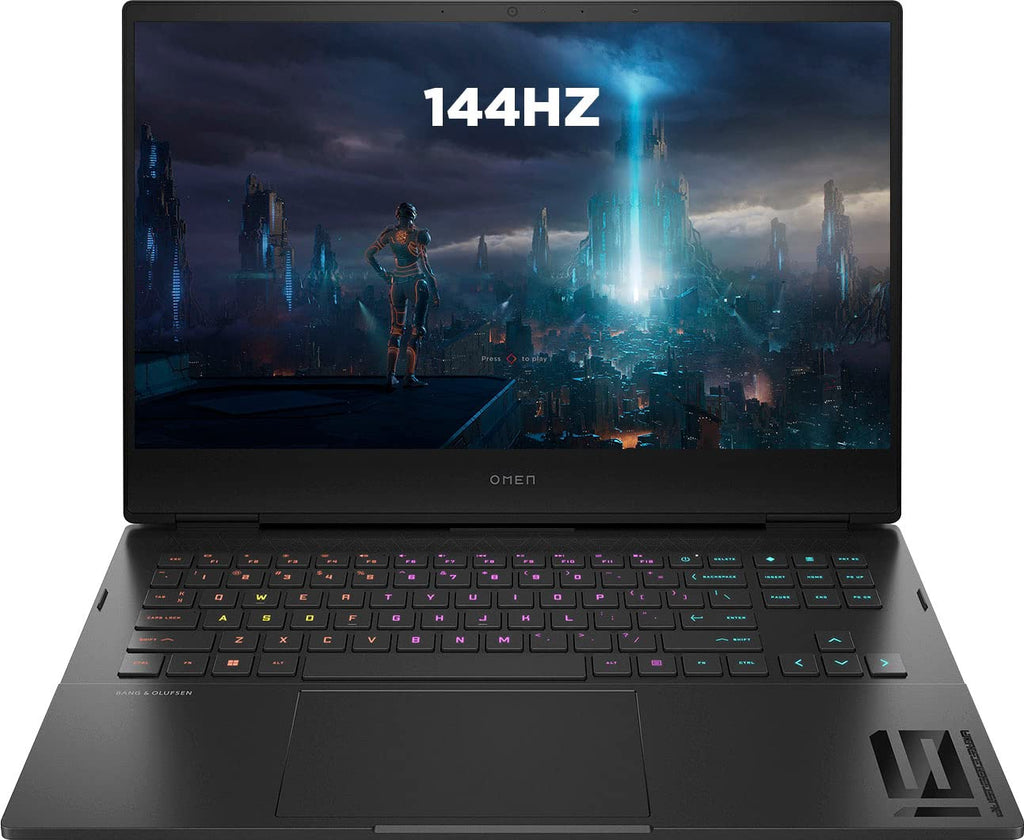 HP 2024 Omen 16.1" QHD 144 Hz IPS Gaming Laptop 7ms Response Time 12th Gen Intel Core i9 12900H 32GB DDR5 1TB NVMe SSD NVIDIA GeForce RTX 3060 GPU RGB Backlit Keyboard DP WiFi 6E Windows 11 Home