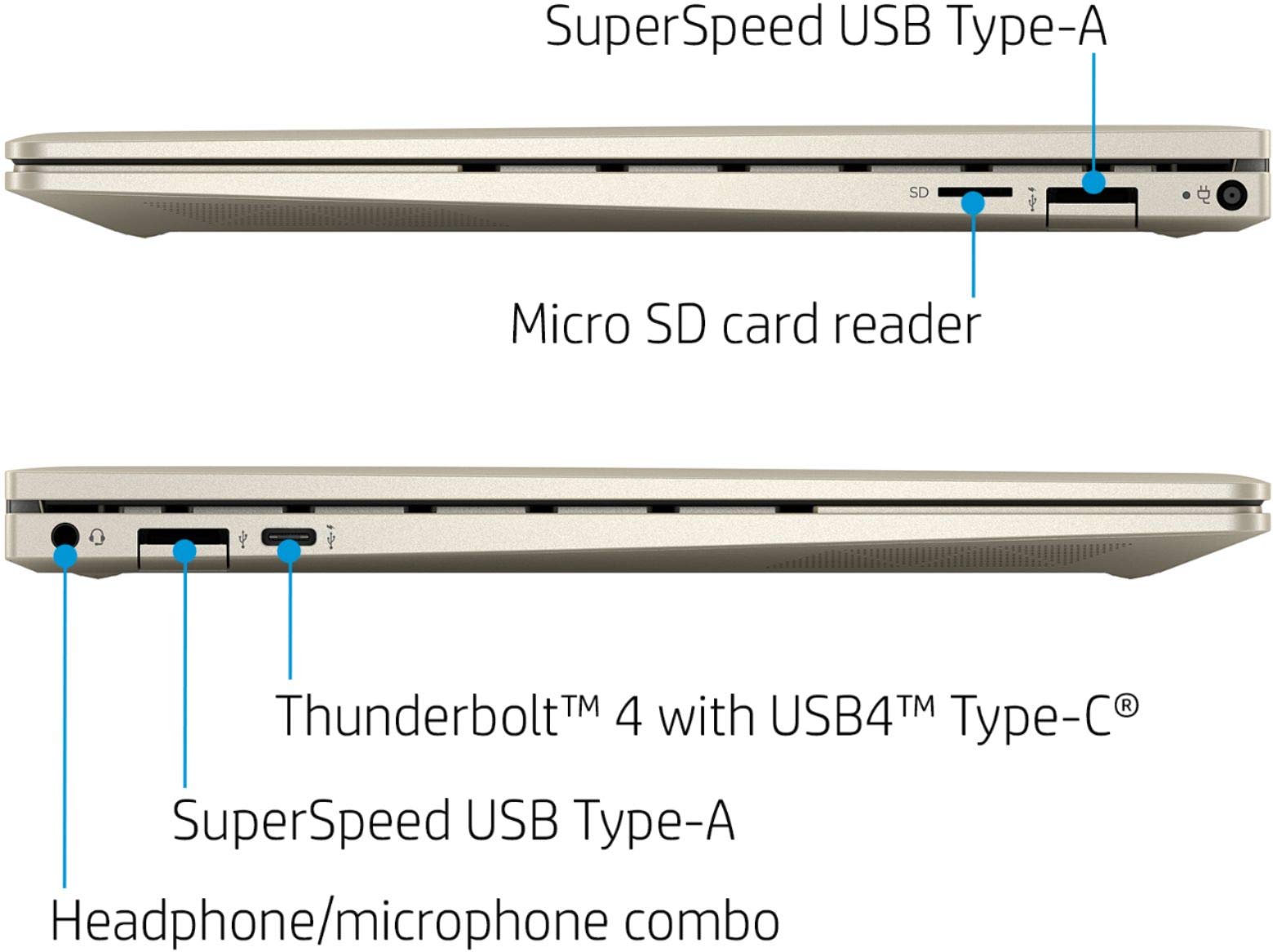HP Envy x360 2-in-1 13.3" FHD IPS Touchscreen Laptop Intel Evo Platform 11th Gen Core i7-1165G7 8GB Memory 512GB SSD Pale Gold - Backlit Keyboard -Fingerprint Reader -Thunderbolt (Renewed)