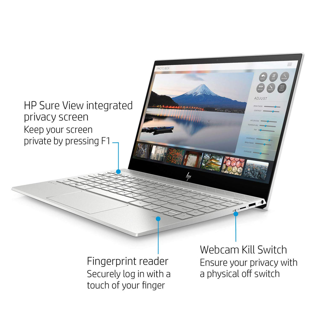 HP Envy 13 Ultra Thin Laptop 13.3" Full-HD, Intel Core i5-8250U, Intel UHD Graphics 620, 256GB SSD, 8GB SDRAM, Fingerprint Reader, 13-ah0051wm
