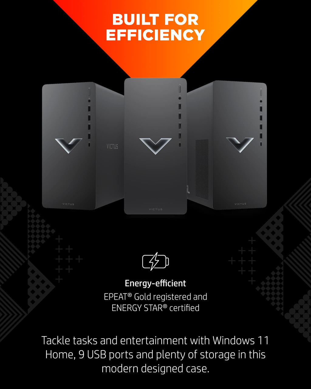 HP Victus 15L Gaming Desktop Bundle PC