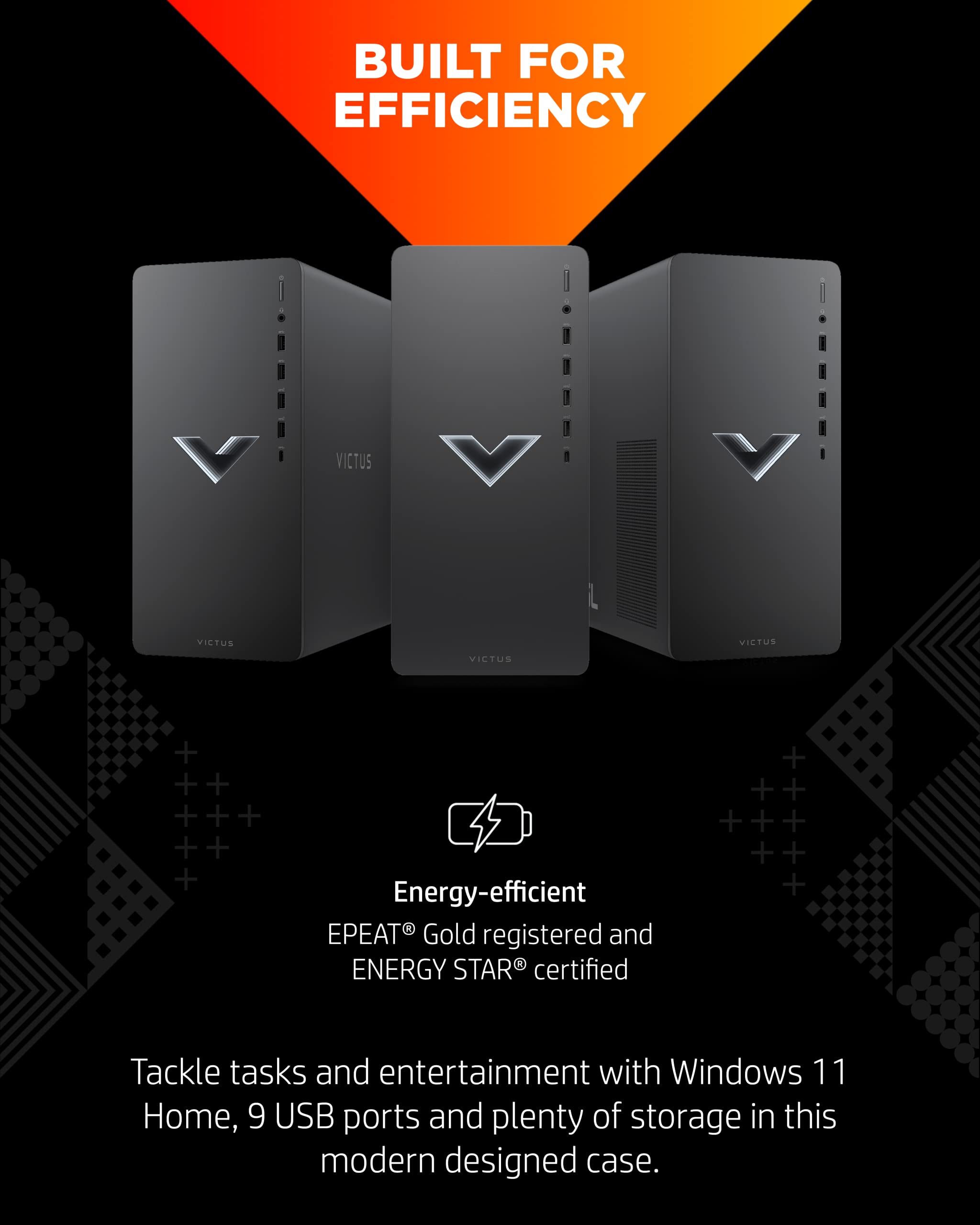 HP Victus 15L Gaming Desktop Bundle PC