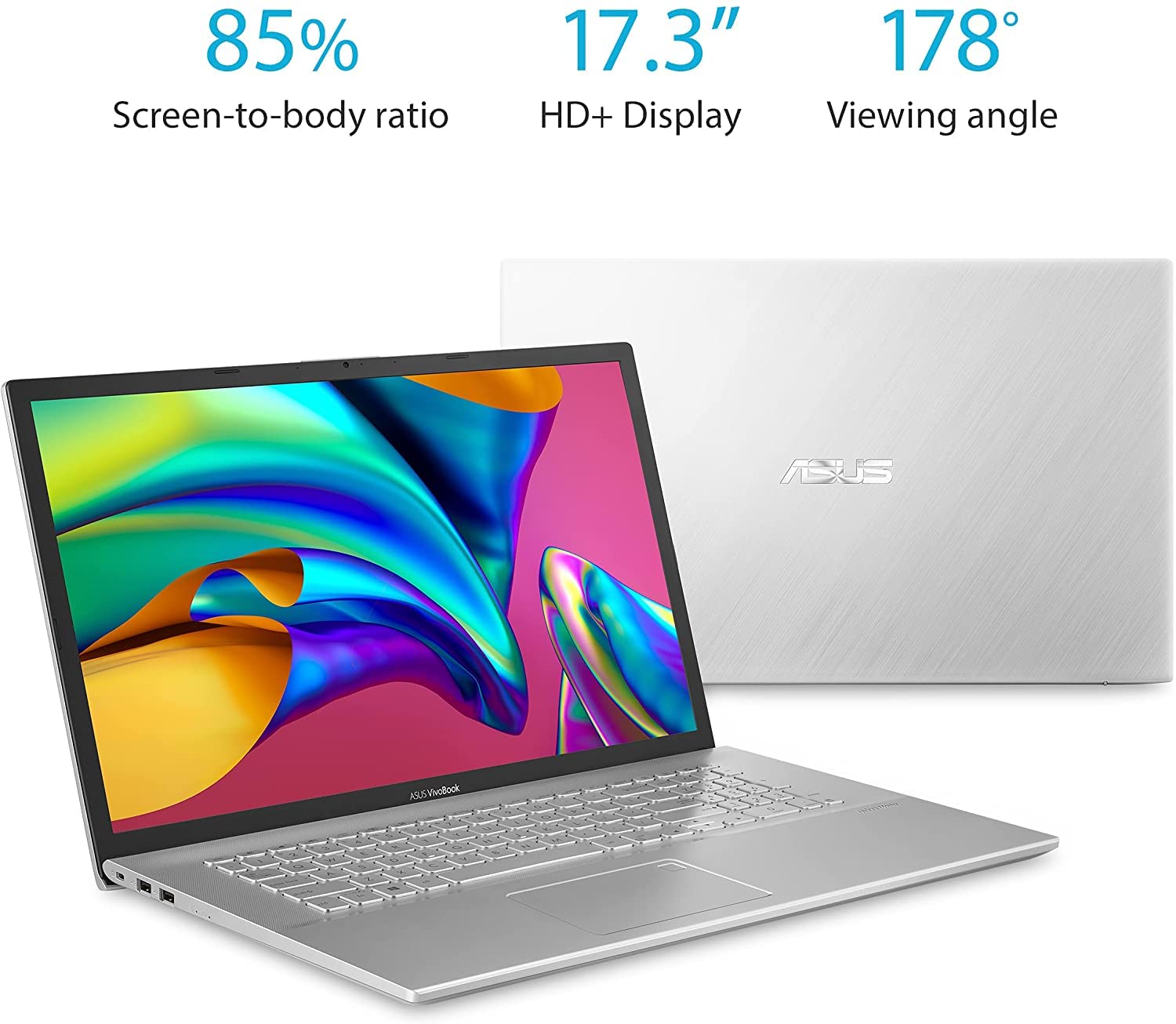 ASUS Vivobook X712 Home & Business Laptop (Intel i5-1035G1 4-Core, 12GB RAM, 1TB HDD, Intel UHD, 17.3" HD+ (1600x900), WiFi, Bluetooth, Win 11 Home S-Mode)
