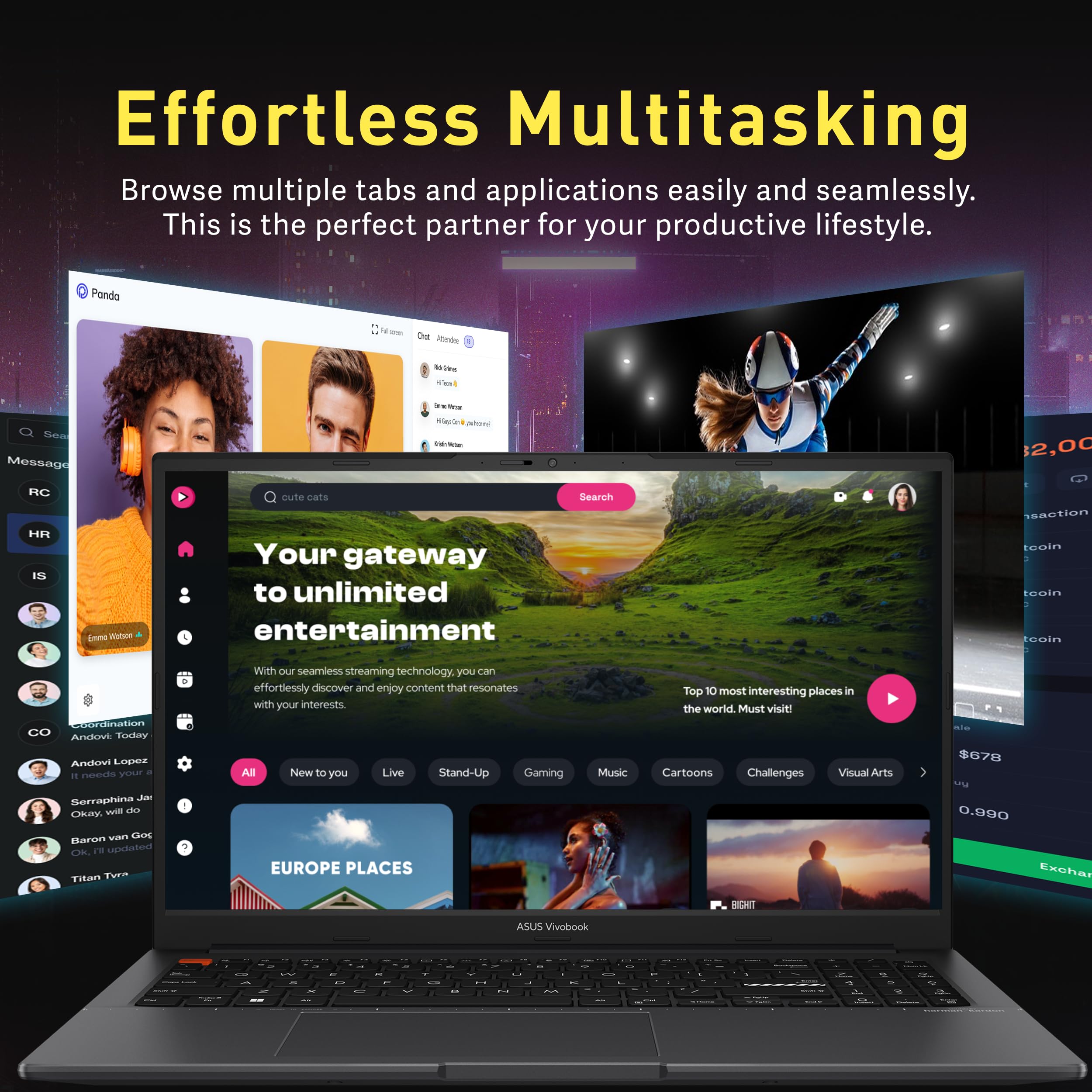 ASUS VivoBook S15 Slim Laptop, 15.6" FHD Anti-Glare Display, AMD Ryzen 5 5600H, 8GB RAM, 512GB SSD, AMD Radeon Graphics, Numeric Keypad, 720p HD Camera, Windows 11, Indie Black, Parent