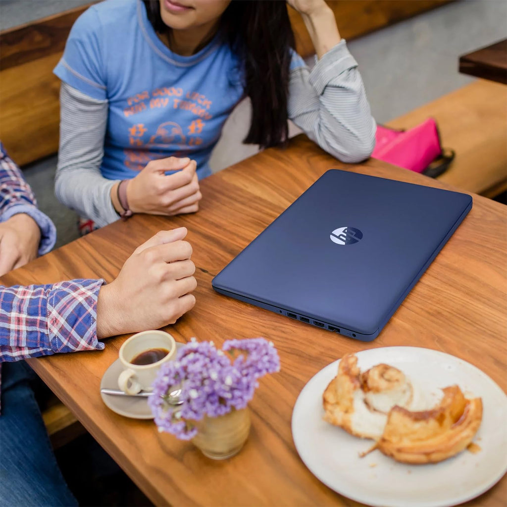 HP Essential Laptop, 14" HD Display, Intel Celeron N4120, Webcam, Type-C, SD Card Reader, HDMI, Wi-Fi, Windows 11 Home, Black