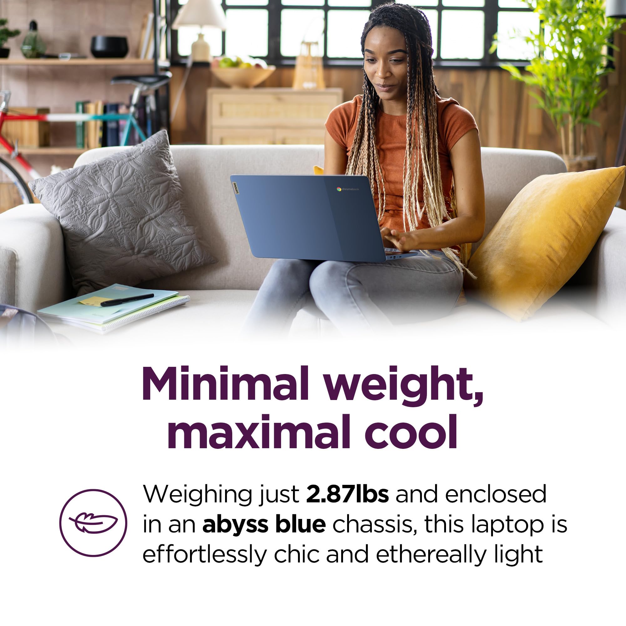 Lenovo Ideapad 1 15.6" FHD Touchscreen Laptop, with Free Lifetime Microsoft Office 2024, AMD Ryzen 5 7520U, 8GB RAM, 256GB SSD, Windows 11 Pro, Abyss Blue, with Stylus Pen & Pouch