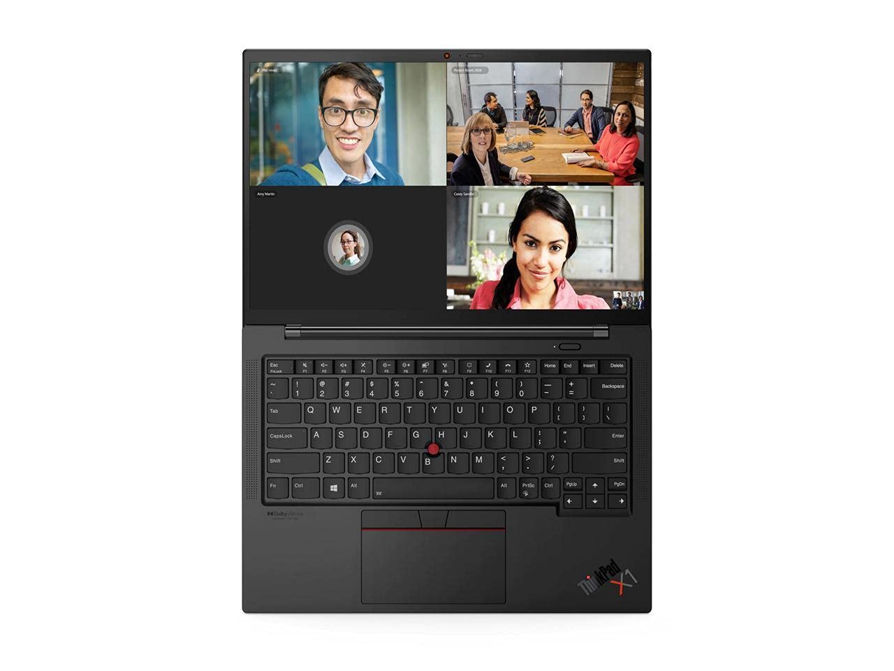 Lenovo Latest ThinkPad X1 Carbon Gen 9 14" FHD+ Ultrabook IPS, 400 nits,11th gen i7-1165G7, 16GB DDR4, 1TB SSD, Fingerprint Reader, Thunderbolt 4, Weighs 2.49 lbs, Win 11 Pro (20XW00FSUS) - Black