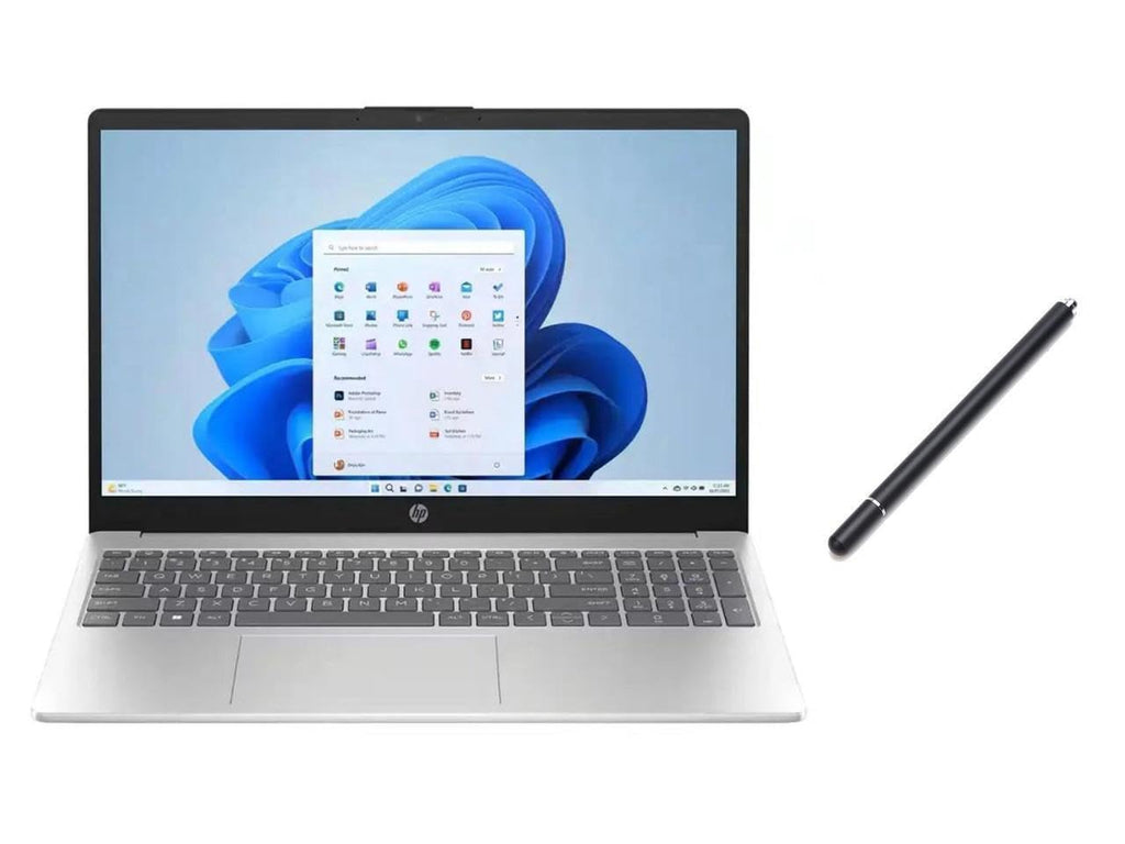 HP 15.6" HD Touch Screen Laptop | Intel Core i5-1235U | Intel Iris Xe Graphic | HDMI| Silver | 16GB RAM | 512GB SSD | Windows 11 S | Bundle with Stylus Pen