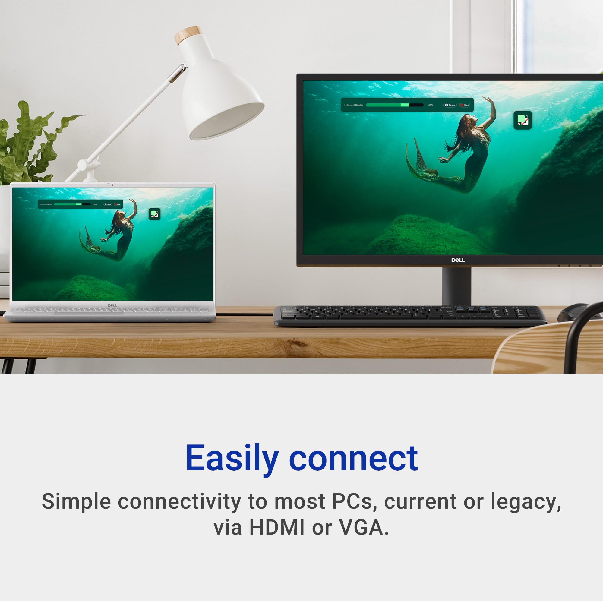 Dell Monitors FHD with Comfortview and Comfortview Plus