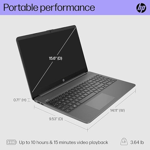 HP 15.6 Flagship HD Business Laptop Computer, Intel i3-1115G4 up to 4.1GHz (Beat i5-1035G4), Fast Charge, Numpad, Bluetooth, Wi-Fi, HDMI, Win 11 w/GM Accessory