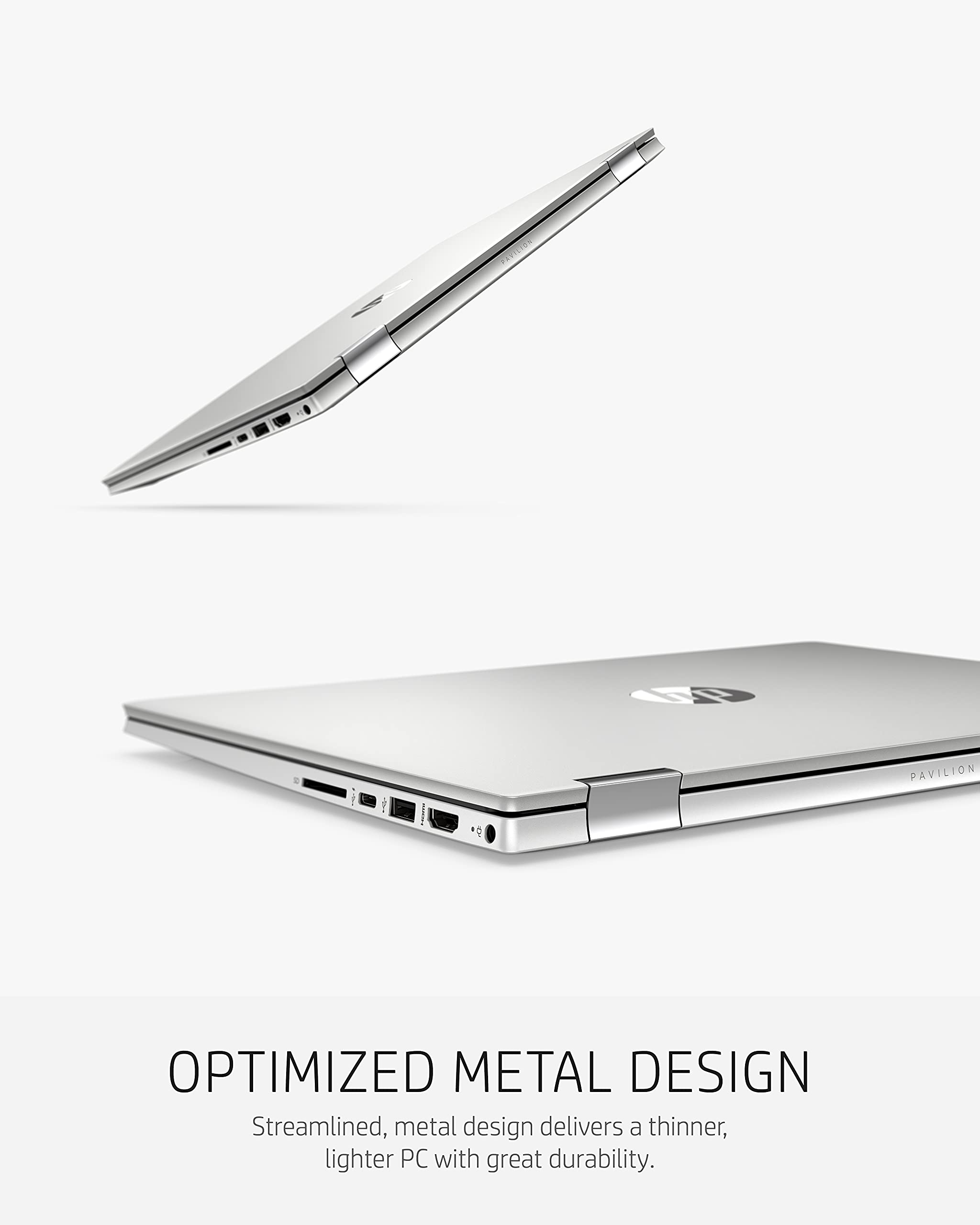 HP Pavilion x360 14” Touchscreen Laptop, 11th Gen Intel Core i5-1135G7, 8 GB RAM, 256 GB SSD Storage, Full HD IPS Display, Windows 10 Home OS, Long Battery Life, Work & Streaming (14-dw1024nr, 2021)