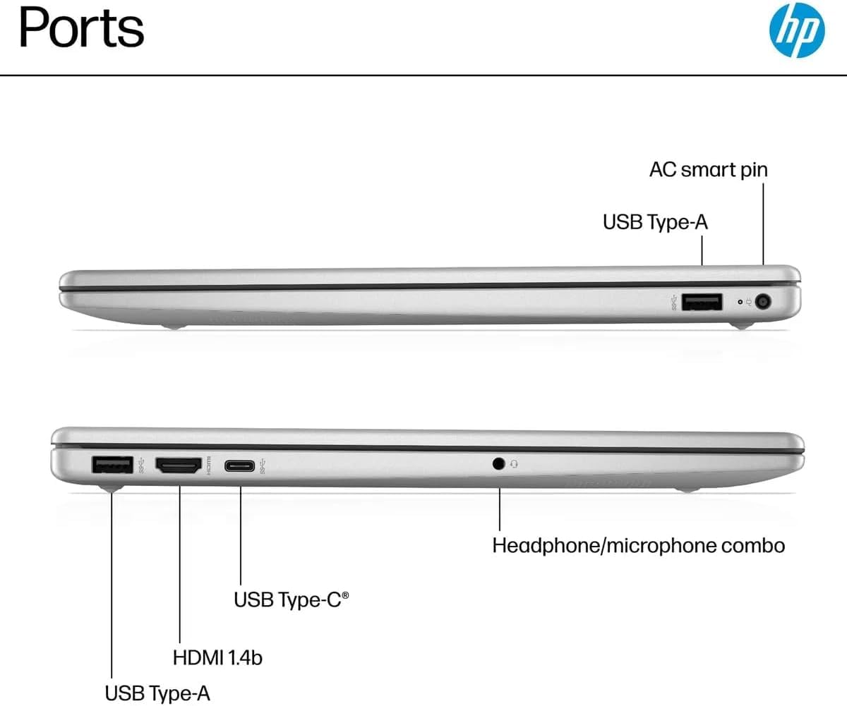 HP 15.6inch Touchscreen Business Laptop - Intel 13th Core i3-1315U(Up to 4.5GHz), Intel UHD Graphics, Anti-Glare, Windows 11 Pro (8 GB RAM, 512 GB SSD)