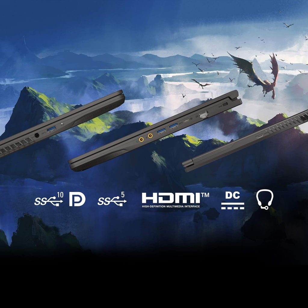 msi Thin 15.6" 144Hz Gaming Laptop Intel® Core RTX 4050 16GB 512GB NVMe SSD Win11