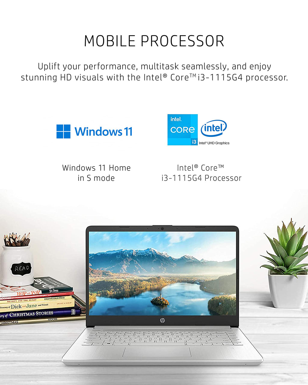 HP Laptop for Business and Students, 17.3" HD+ Anti-Glare Display, w/Accessories & 1TB Portable SSD, Intel (8-Core) i3 - N305, Win 11 Pro, Wi-Fi 6, Copilot AI, 16GB RAM, 512GB SSD
