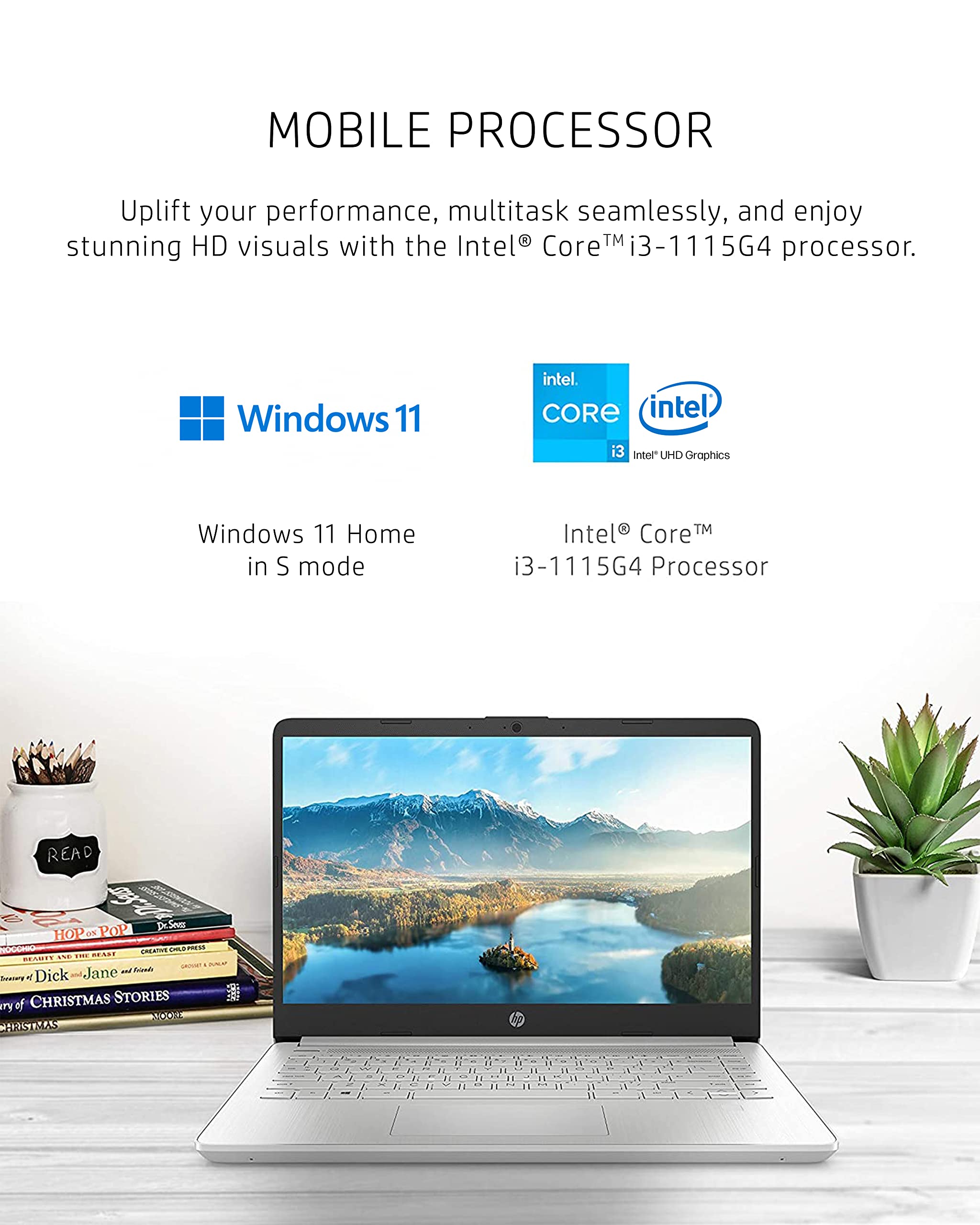 HP Laptop for Business and Students, 17.3" HD+ Anti-Glare Display, w/Accessories & 1TB Portable SSD, Intel (8-Core) i3 - N305, Win 11 Pro, Wi-Fi 6, Copilot AI, 16GB RAM, 512GB SSD
