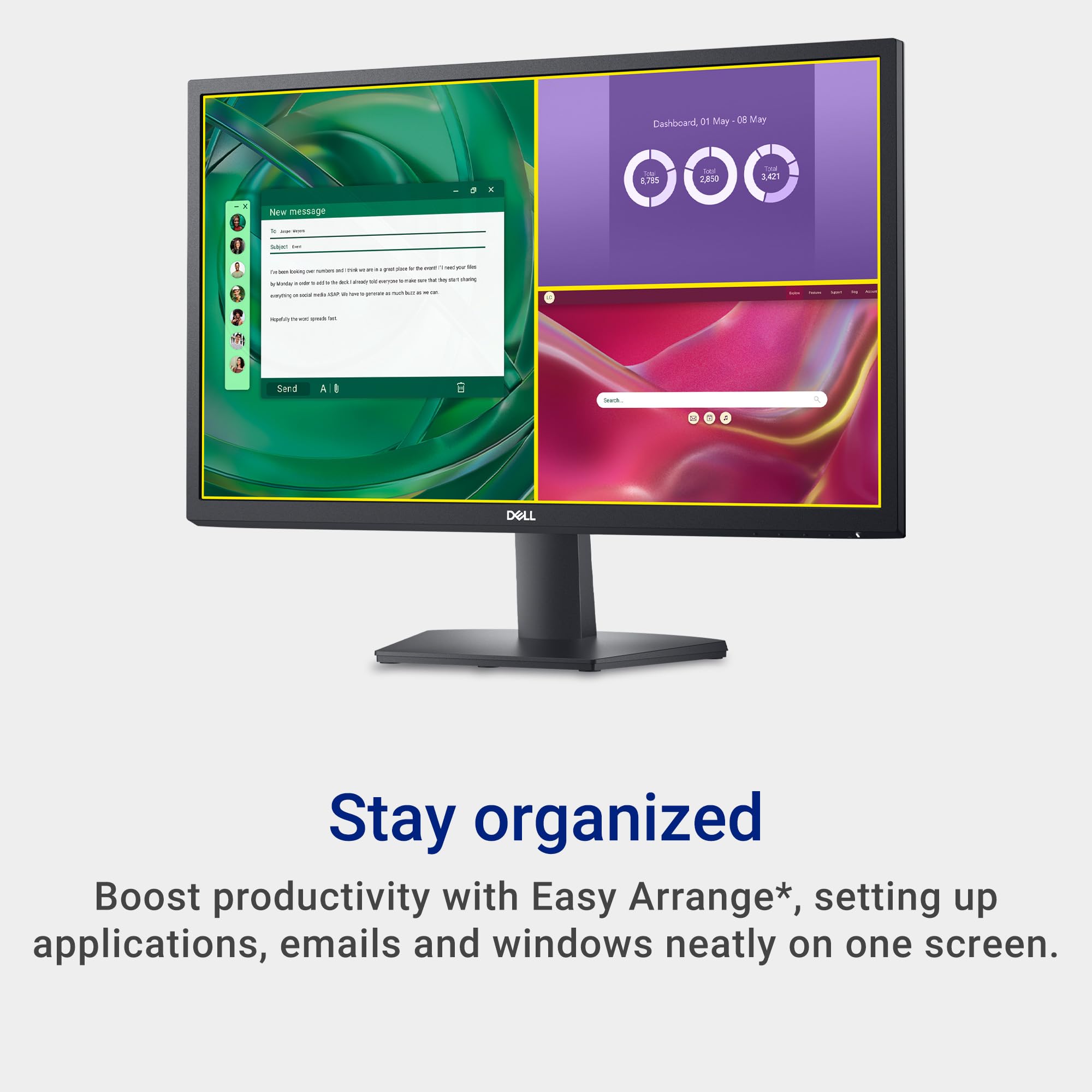 Dell Monitors FHD with Comfortview and Comfortview Plus