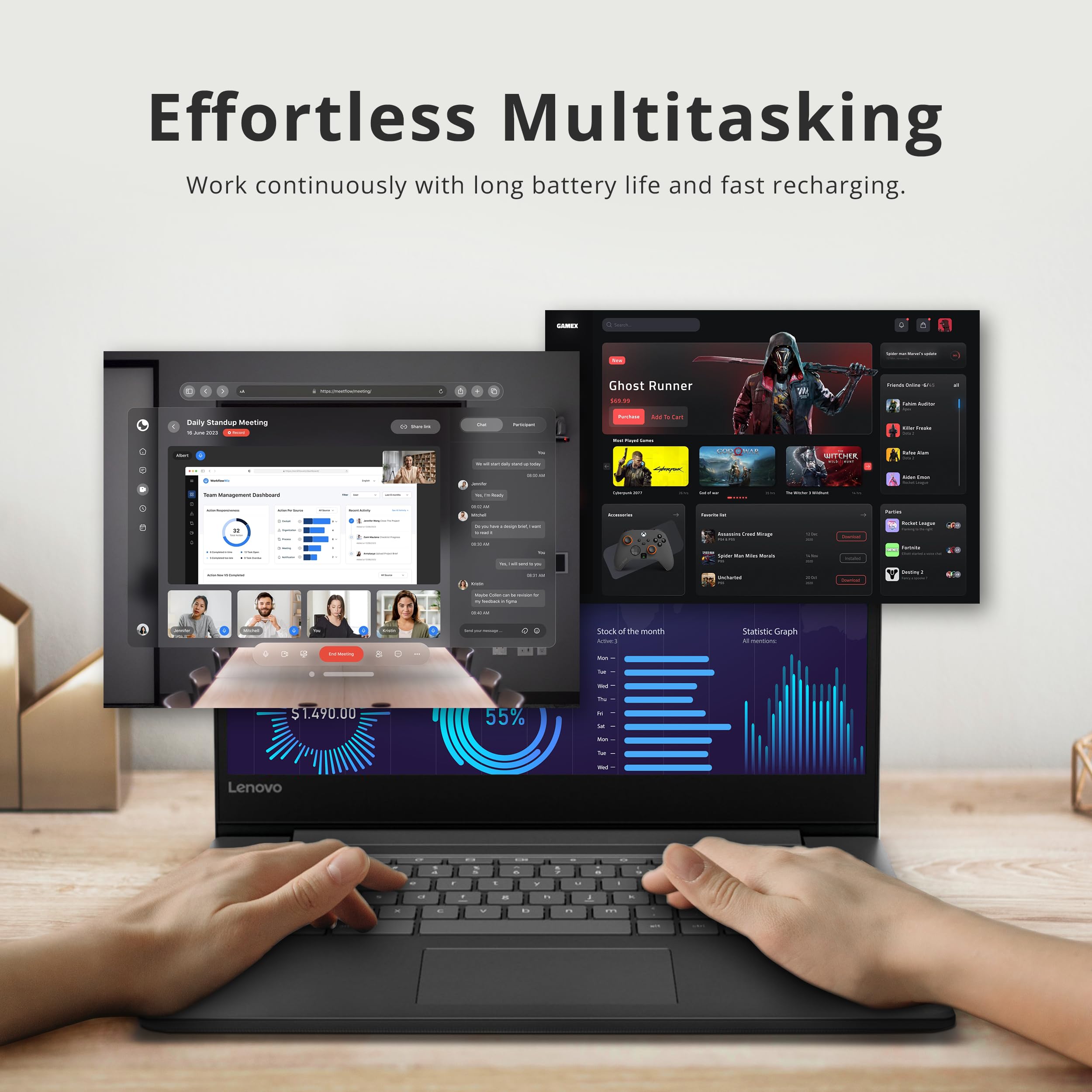 Lenovo 15 inch Laptop | 15.6" FHD Chromebook Computer | Intel 2-Core CPU | AI-Powered Chrome OS | LE Bundle