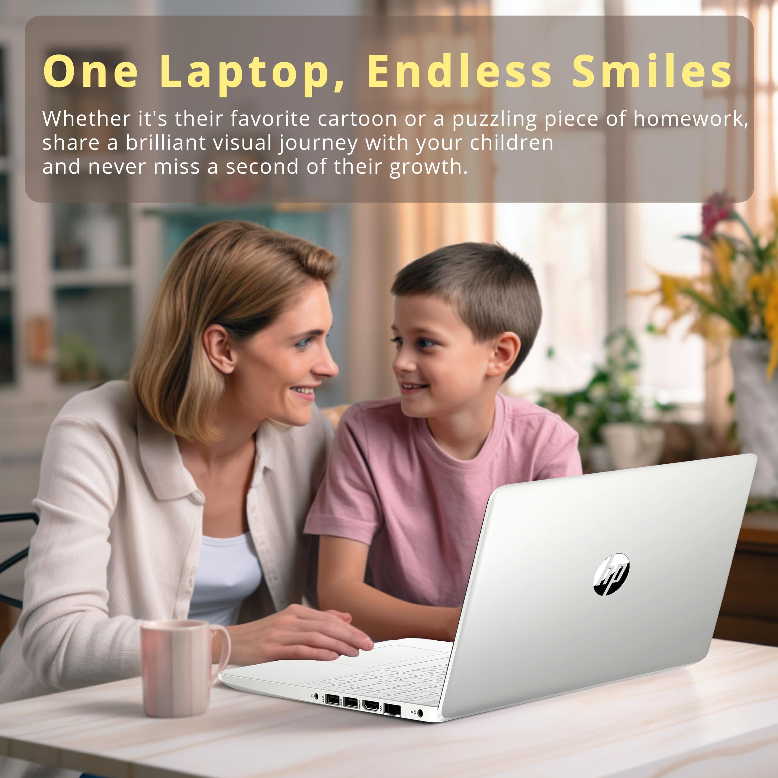 HP Stream 14" HD BrightView Laptop, Intel Celeron N4120 Processor, 4GB RAM, 64GB SSD, Intel UHD Graphics, 720p Webcam, WiFi, HDMI, Win 11 S, Black (Renewed)