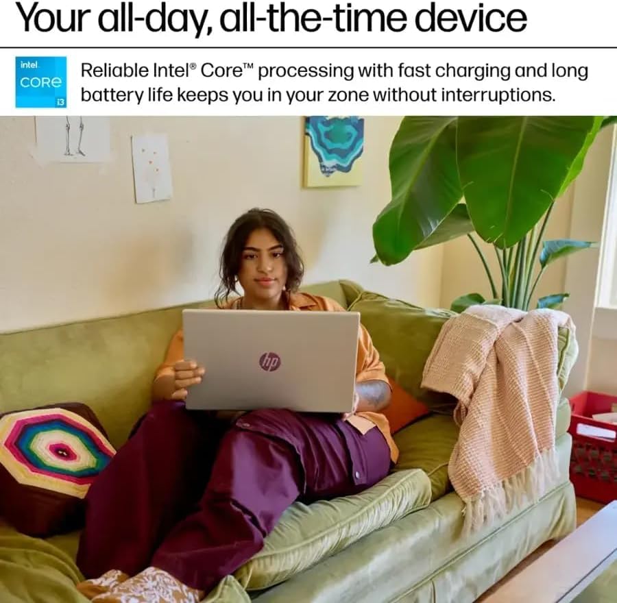 HP 15.6inch Touchscreen Business Laptop - Intel 13th Core i3-1315U(Up to 4.5GHz), Intel UHD Graphics, Anti-Glare, Windows 11 Pro (8 GB RAM, 512 GB SSD)